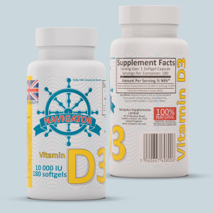 Navigator Vitamin D3 10000IU - 180 softgels