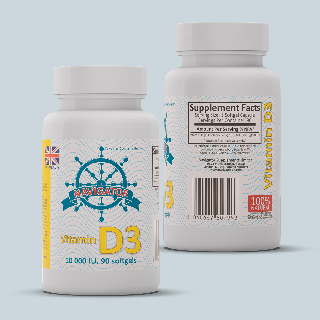 Navigator Vitamin D3 10000IU - 90 softgels