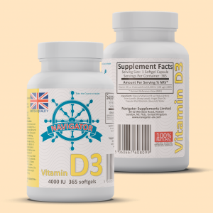 Navigator Vitamin D3 4000IU - 365 softgels