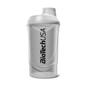 BioTech Shaker Wave 600ml - Transparent