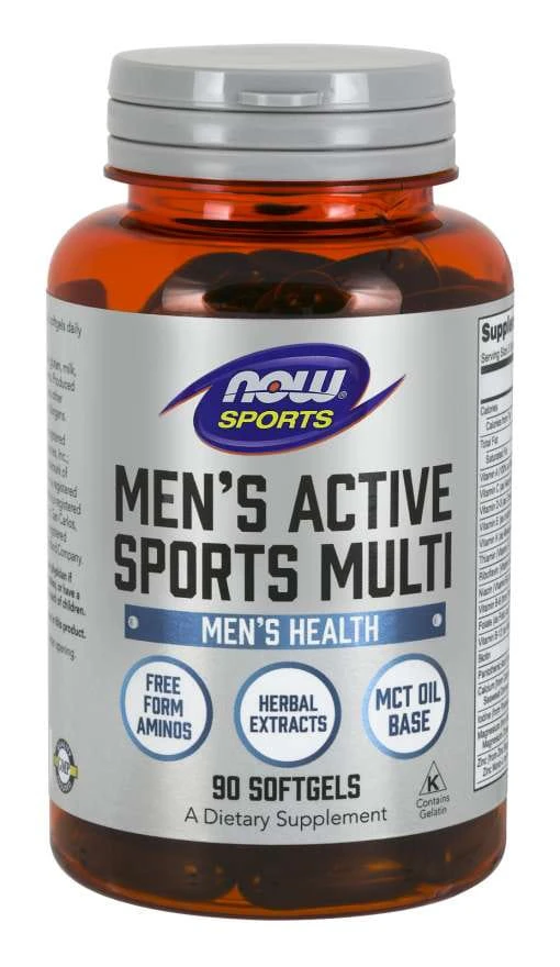 NOW Men's Active Sports Multivitamin - 90softgels.