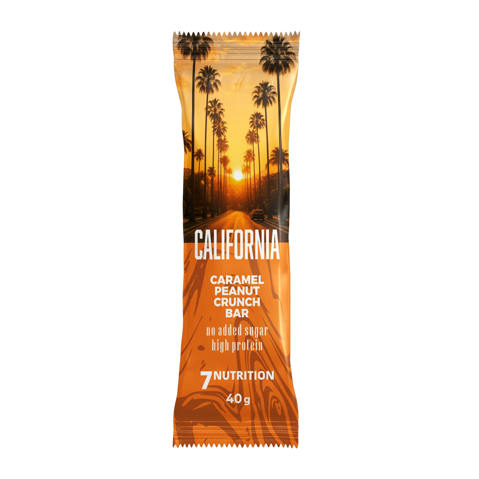 7Nutrition Bar CALIFORNIA 40g - Karmel-Masło Orzec