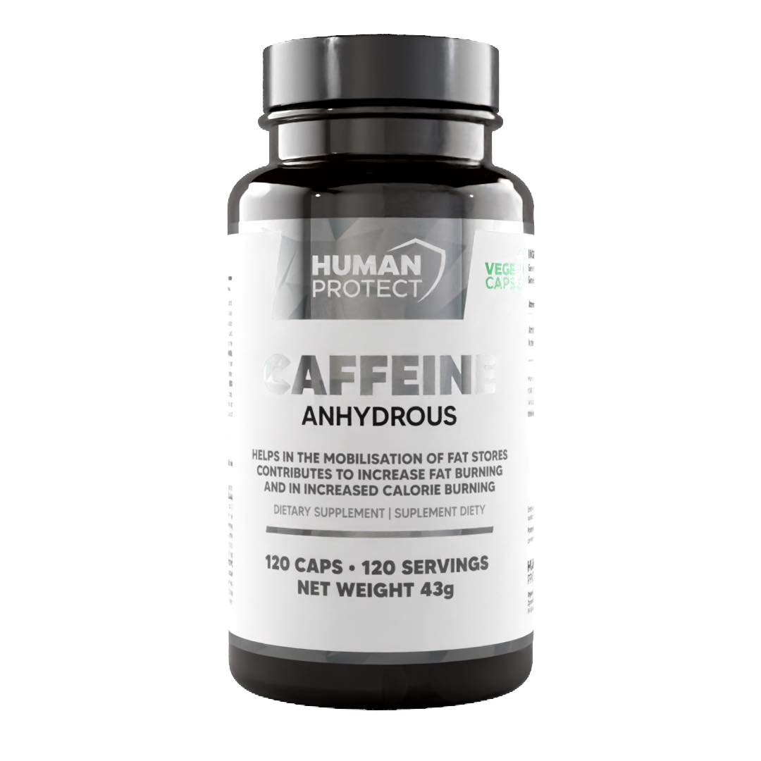Human Protect Caffeine 200mg - 120vcaps. - FREE