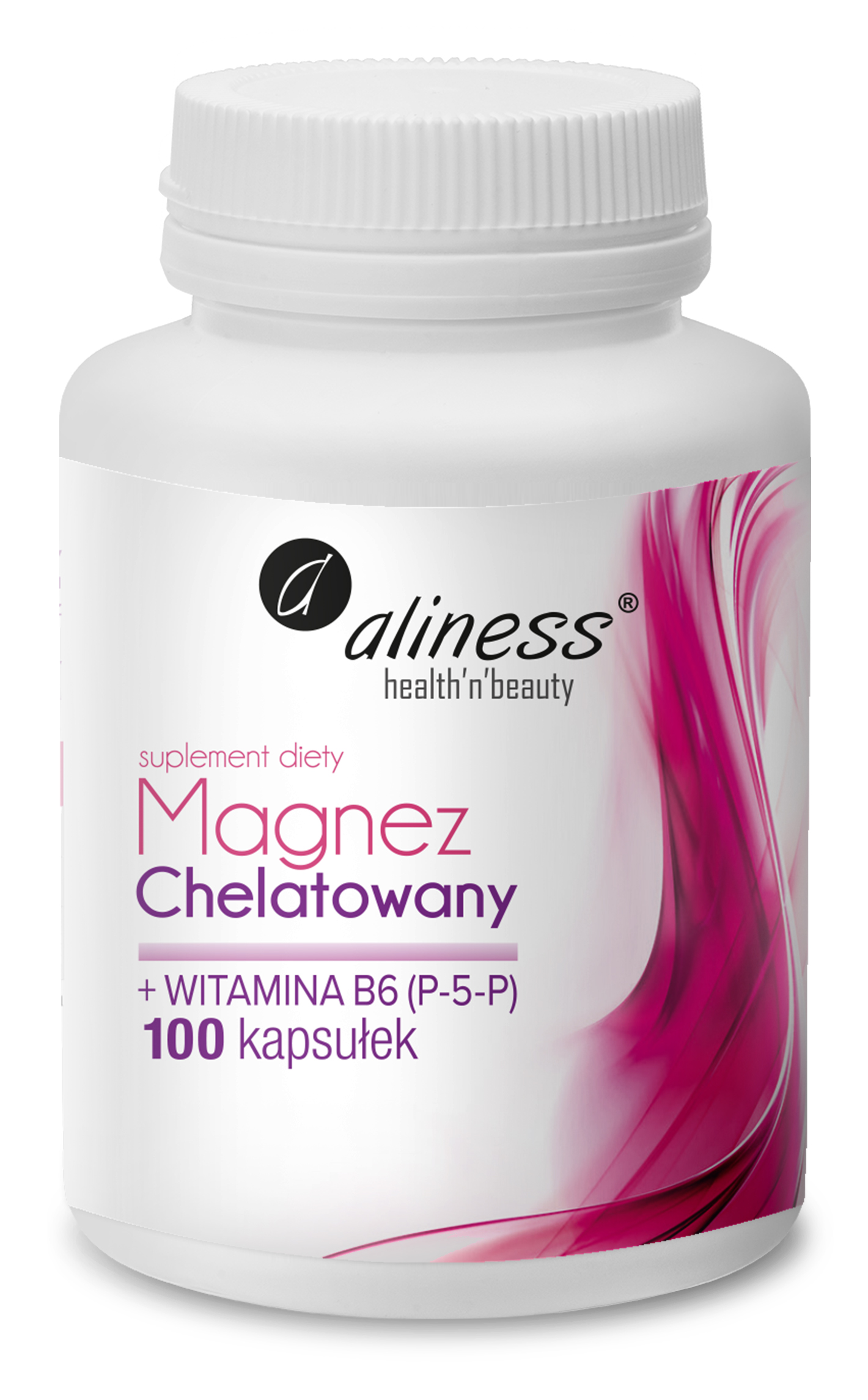 Aliness Magnez Chelatowany 650mg + B6 - 100kaps.