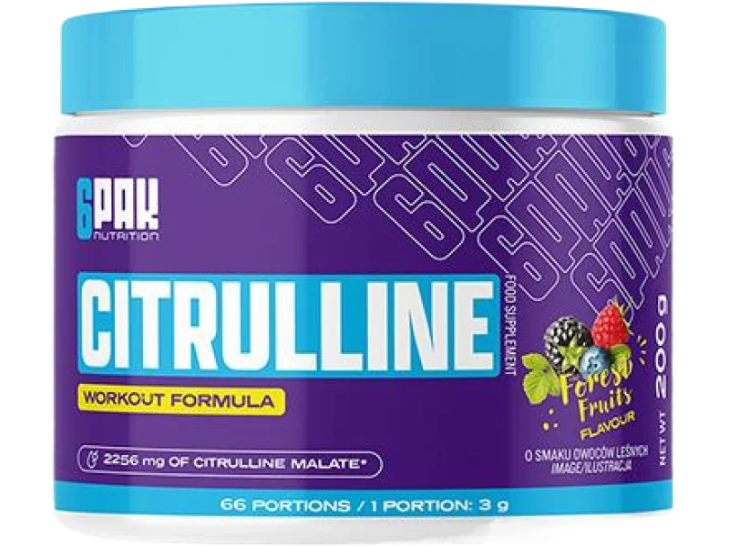 6PAK Citrulline 200g - Owoce Leśne
