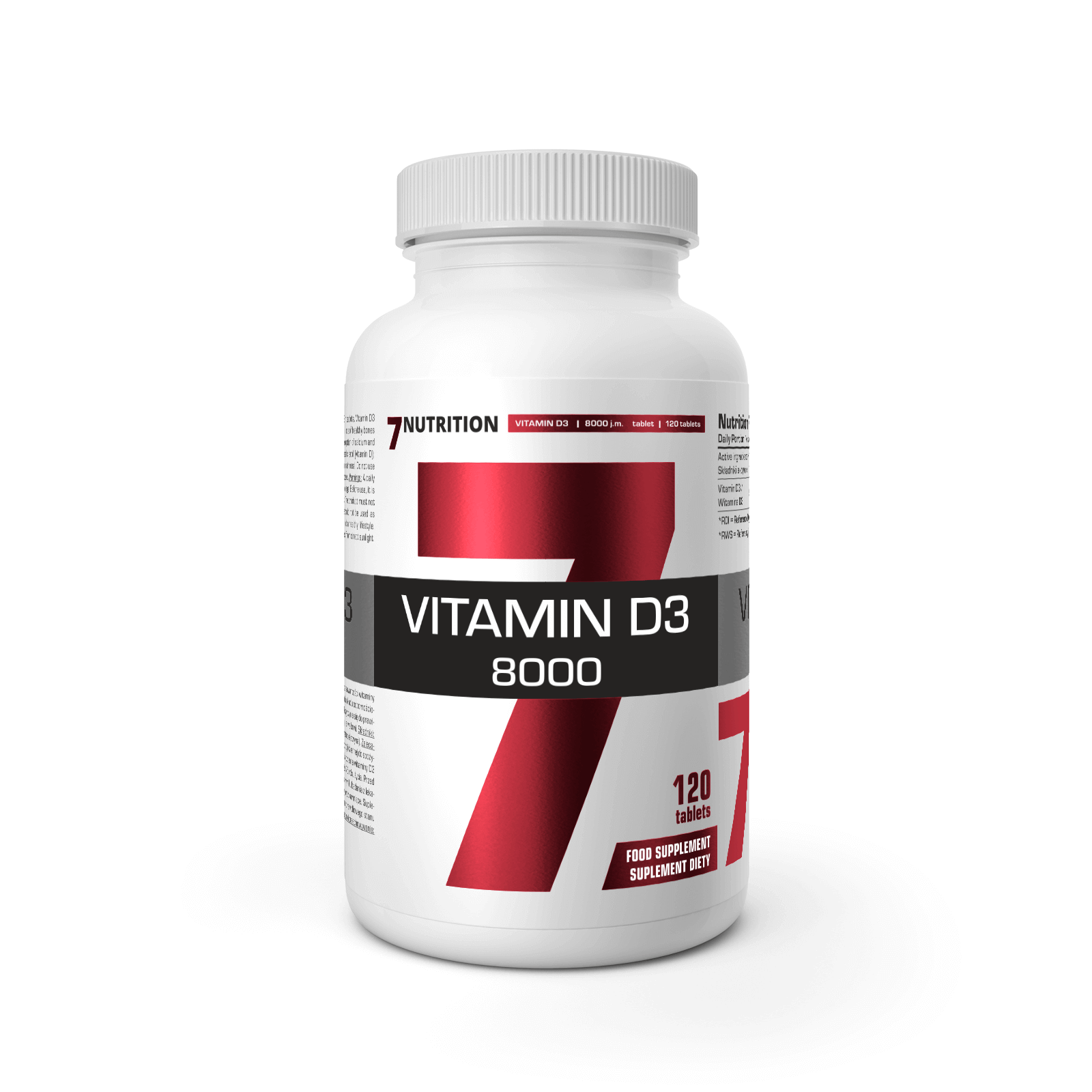 7Nutrition Vitamin D3 8000 - 120tab.