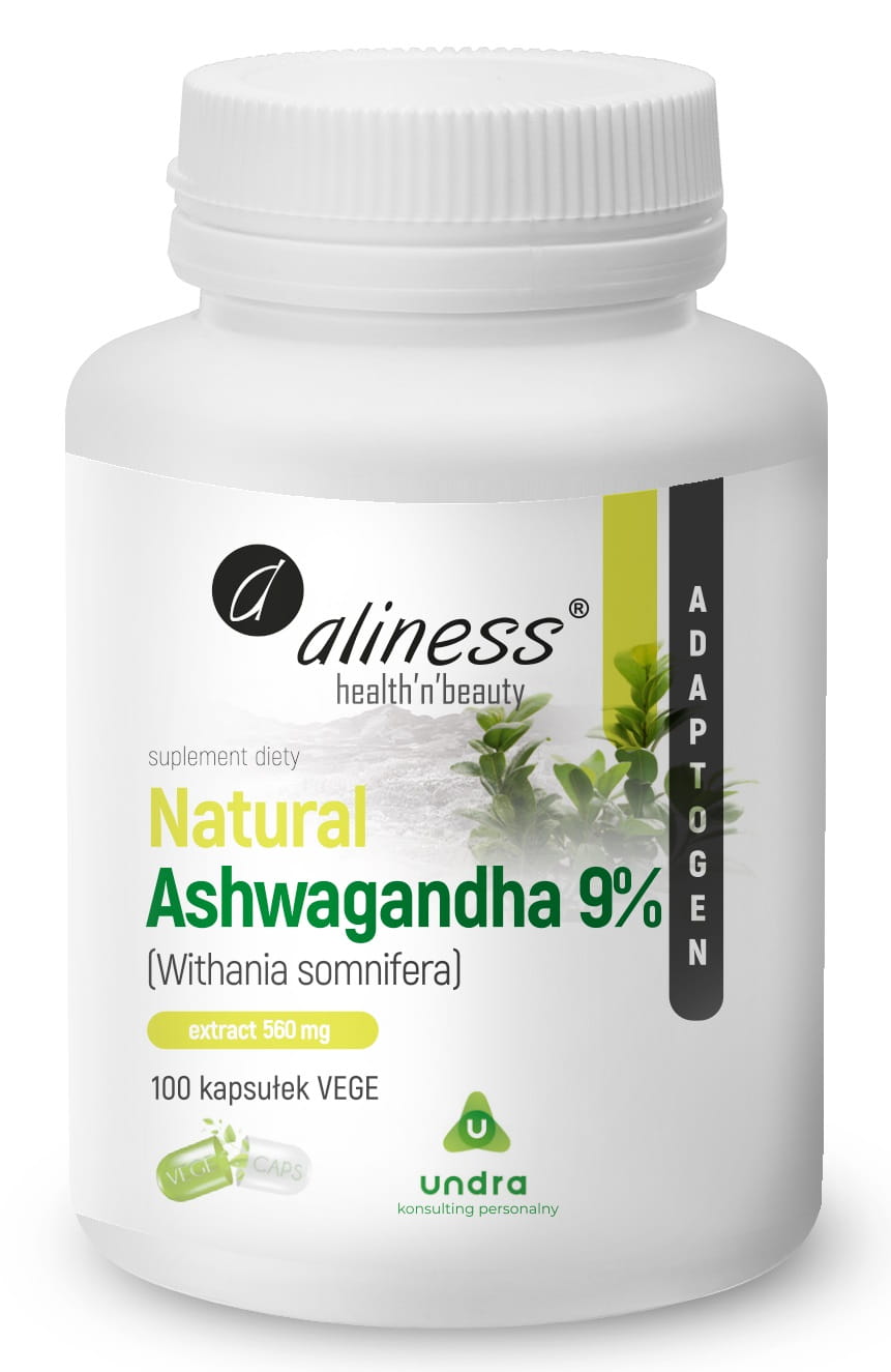 Aliness Natural Ashwagandha 9% Extract 100vcaps