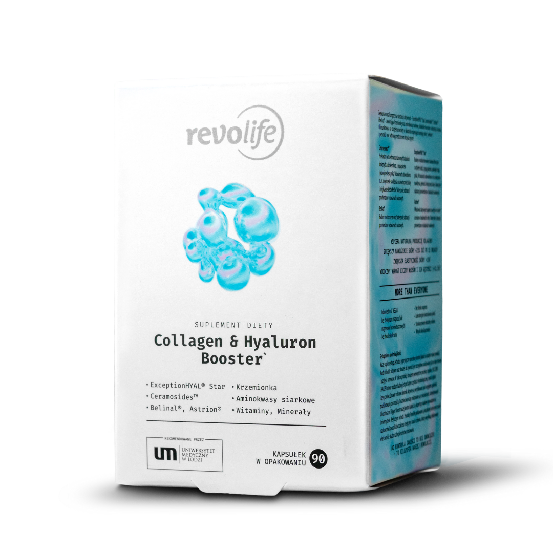 Revolife Collagen & Hyaluron Booster, 90 kapsułek