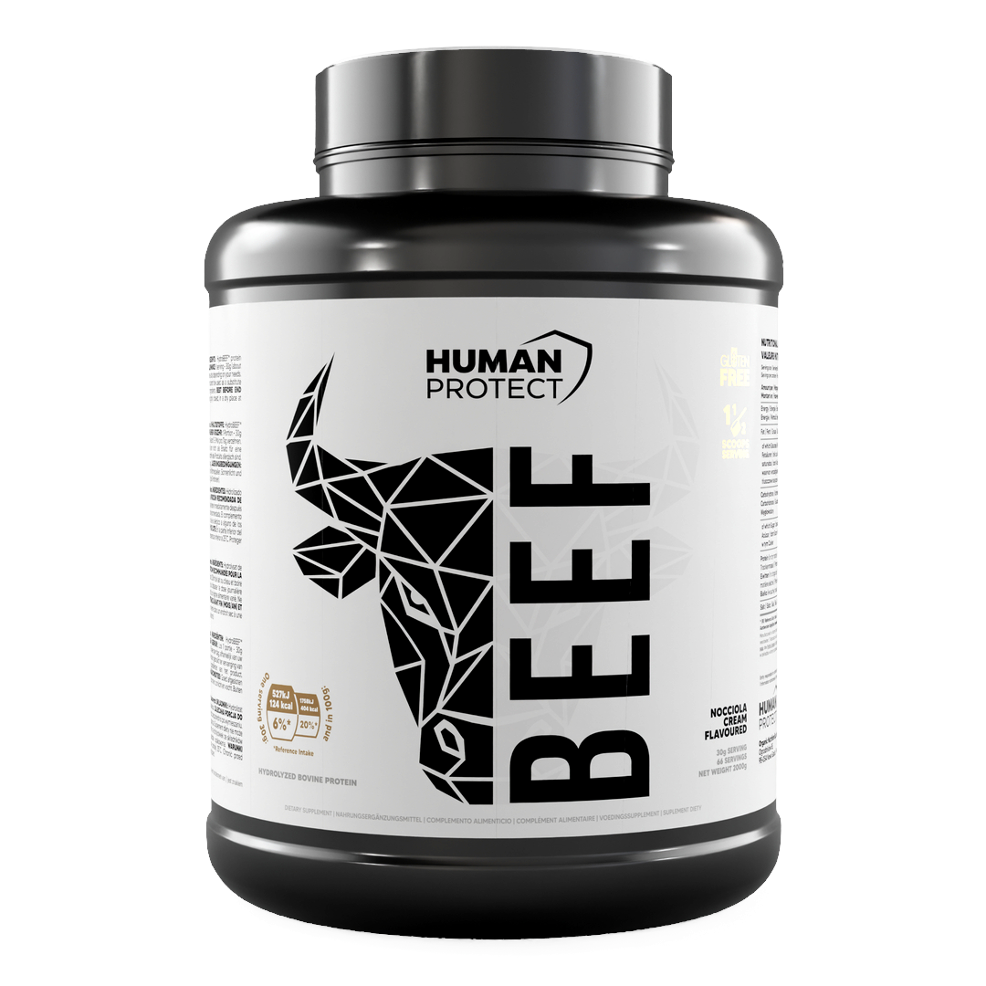 Human Protect Beef Protein 2kg - Nocciola