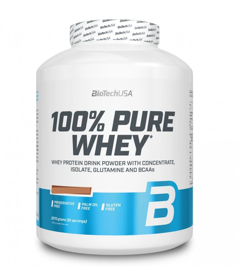 BioTech 100% Pure Whey 2270g - Karmel-Cappuccino