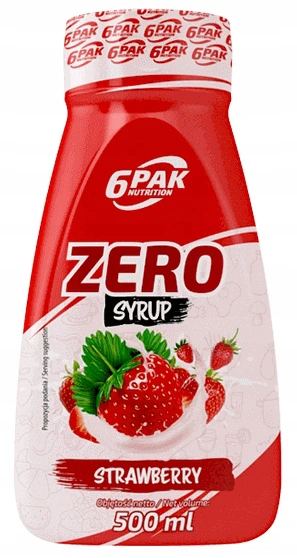6PAK Sauce ZERO 500ml - Truskawka