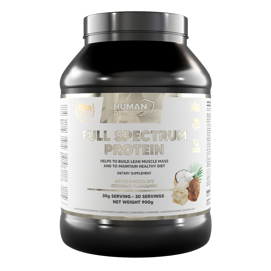 Human Protect Full Spectrum Protein 900g - Biała Czekolada z Kokosem