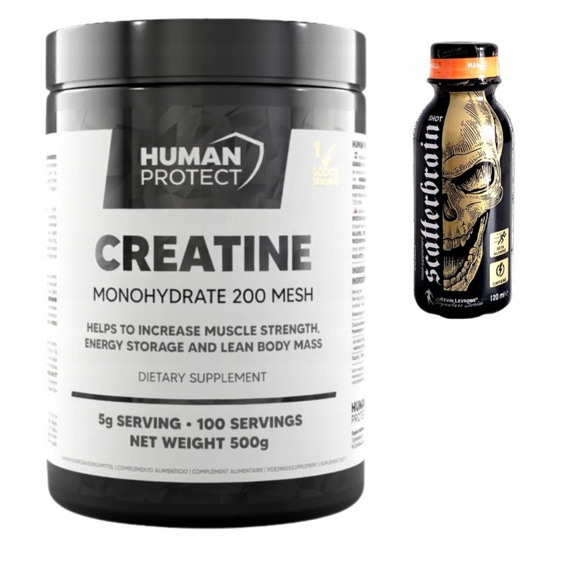 Human Protect FREE Creatine Monohydrate 500g - Nat