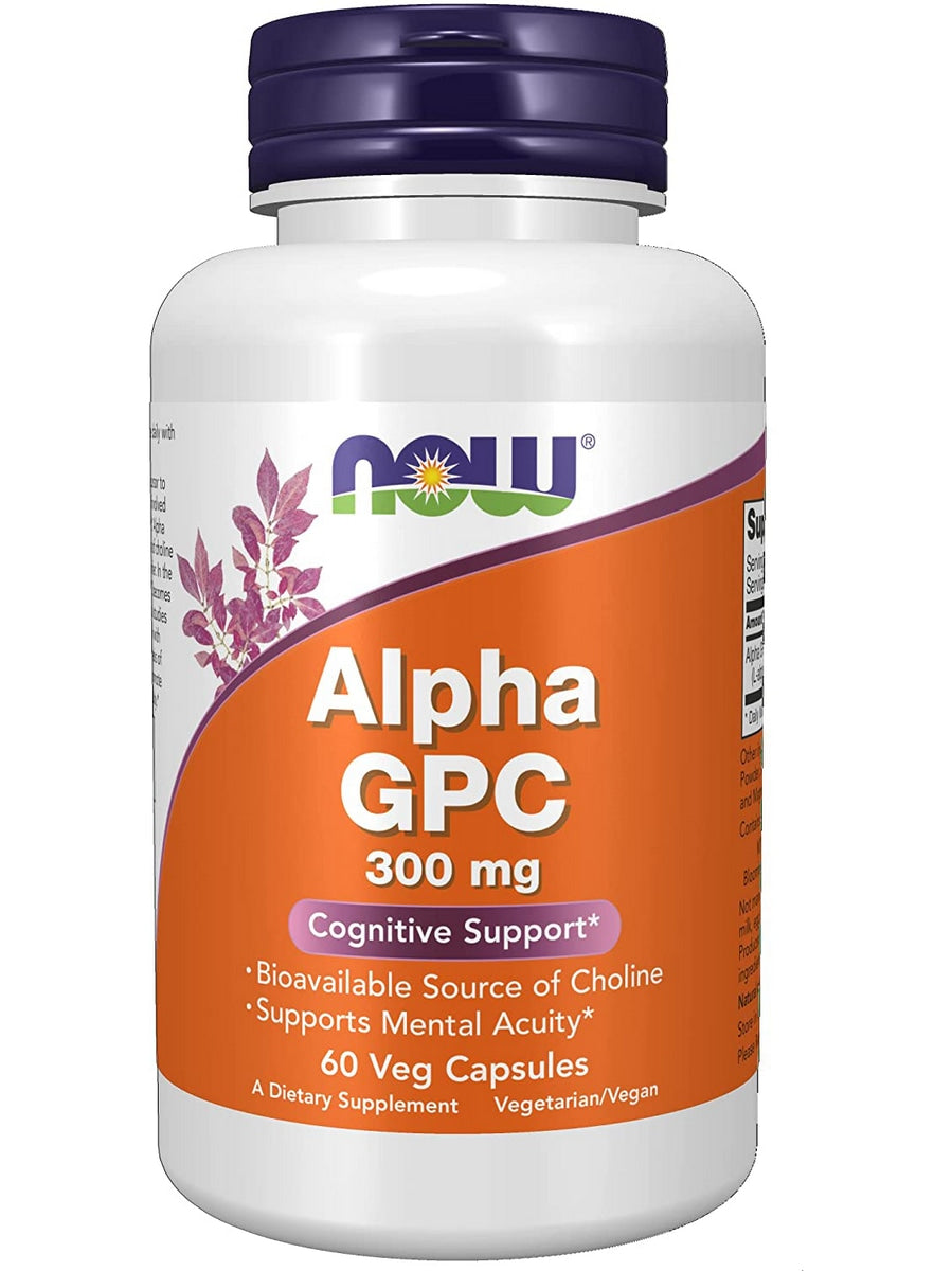 NOW Alpha GPC 300mg - 60vcaps.