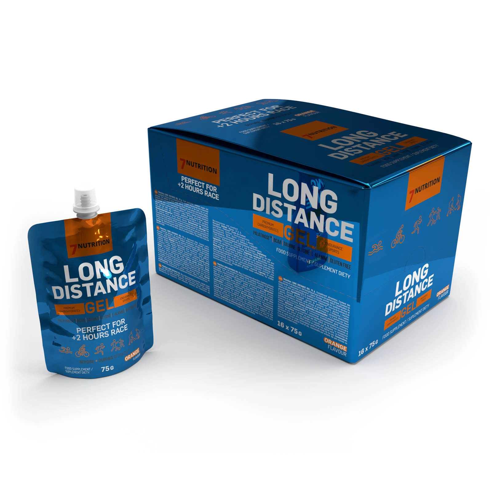 7Nutrition Long Distance Energy Gel 75g - Jabłko